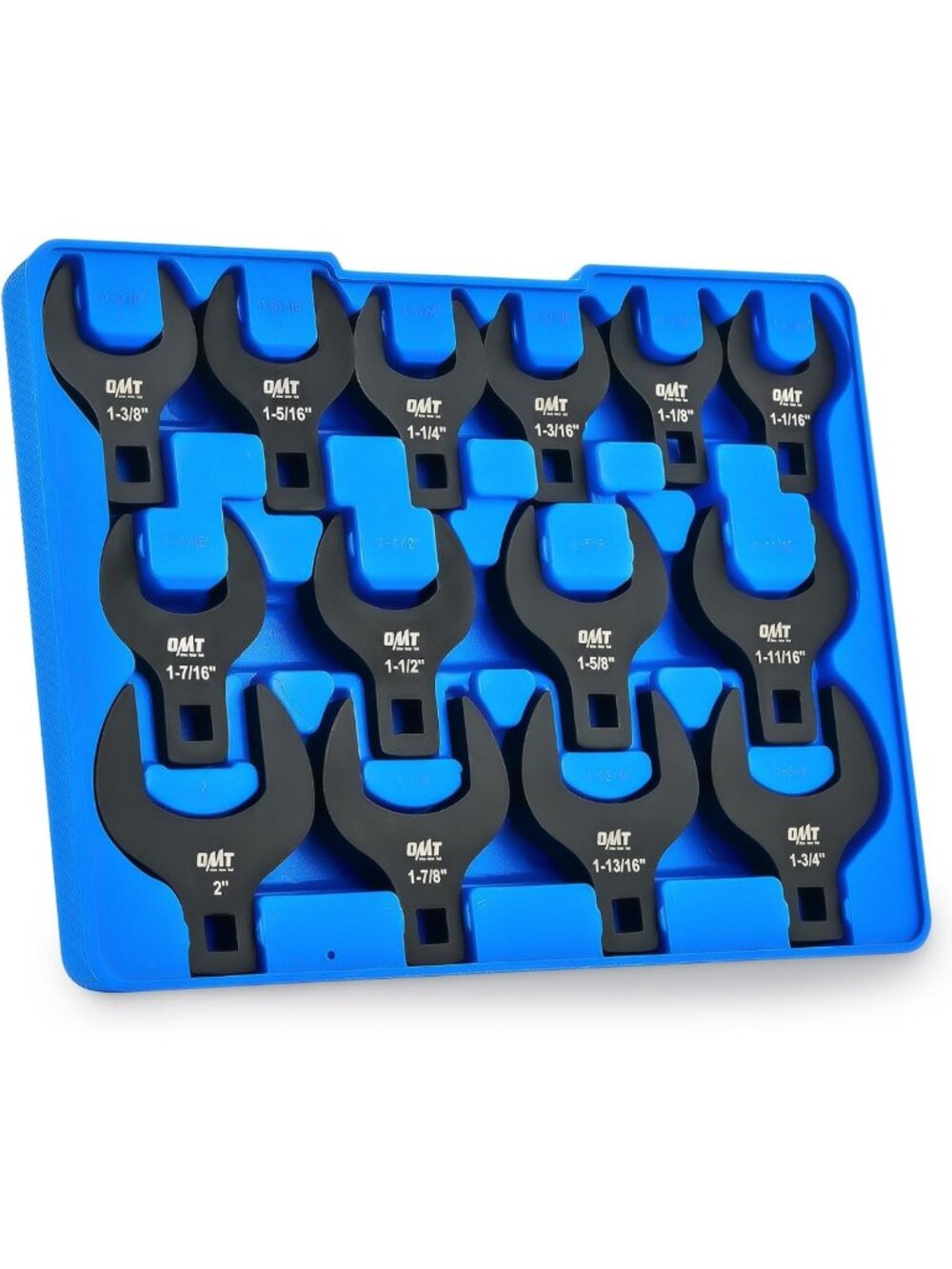 14pc Jumbo Crowfoot Wrench Set - 1/2" Drive SAE Flare Nut Line Tool Kit